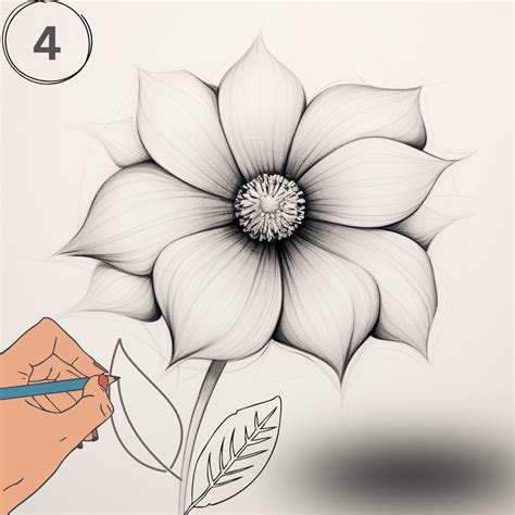 How to Draw a Flower .